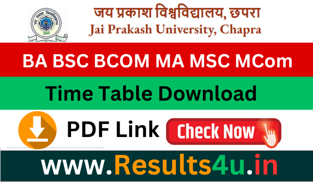 JP University Time Table